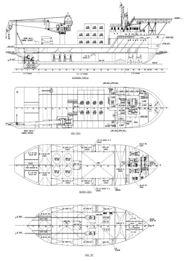 270' Offshore Construction Support Vessel DP 2 - Personnel 148