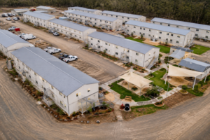 Large-scale workforce housing accommodations for major construction projects